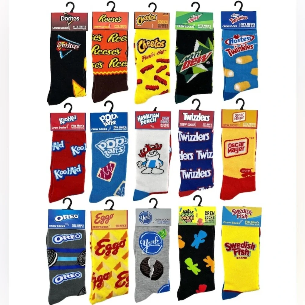 New 25 Socks, for $50.00. Men, Women, Teens, or kids Colorful funny gift bundle